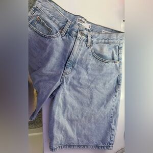 Garage Light Blue Jean Shorts